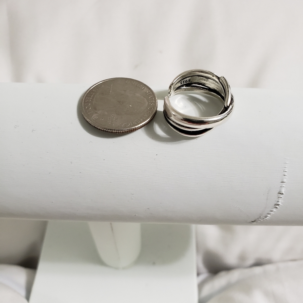 Sterling Silver (925) Multi -Layer Ring - image 3